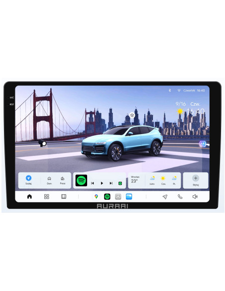 9" AURA AI RADIO 2DIN NAWGIACJA KIA CEED I ANDROID 13 8/256 GB DSP DTS 5.1 CARPLAY LTE